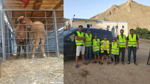 أفراد الجالية بهولندا يوزعون أضاحي العيد على المحتاجين بإقليم الناظور والدريوش 