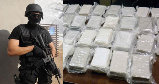 هذه  كمية الكوكايين التي ضبطتها الشرطة لدى جندي بفرخانة
