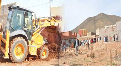 السلطات المحلية بزايو تباشر في تطبيق قرارات هدم المنازل العشوائية بمجموعة من الأحياء السلطات المحلية بزايو تباشر في تطبيق قرارات هدم المنازل العشوائية بمجموعة من الأحياء