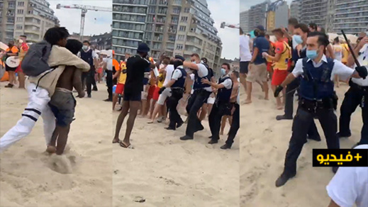 فيديو.. شجار عنيف بين مجموعة من المواطنين والشرطة في بلانكبرخ البلجيكية فيديو.. شجار عنيف بين مجموعة من المواطنين والشرطة في بلانكبرخ البلجيكية