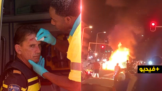 ملثمون يطلقون شرارة أعمال شغب وتخريب في لاهاي الهولندية ملثمون يطلقون شرارة أعمال شغب وتخريب في لاهاي الهولندية