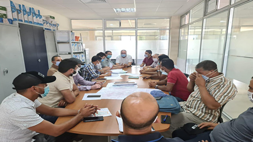 إجتماع بجماعة الناظور حول مشروع إعادة تهيئة الأحياء ناقصة التجهيز بالمدينة 