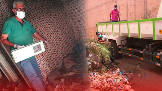 المجلس الجماعي لبني انصار يعقم محيط سوق فرخانة ومنزل السيدة المتوفاة بكورونا المجلس الجماعي لبني انصار يعقم محيط سوق فرخانة ومنزل السيدة المتوفاة بكورونا