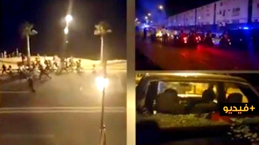 بالفيديو.. رشق رجال الشرطة بالحجارة و"القنبول" وتسجيل عشرات الإصابات خلال تفريق احتفالات عاشوراء بالفيديو.. رشق رجال الشرطة بالحجارة و"القنبول" وتسجيل عشرات الإصابات خلال تفريق احتفالات عاشوراء