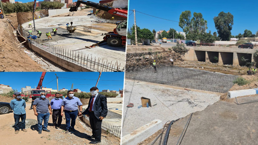 مجعيط وممثل وزارة التجهيز يقومان بزيارة ميدانية لمعالجة النقط السوداء للواد الحار بواد "بوسردون" مجعيط وممثل وزارة التجهيز يقومان بزيارة ميدانية لمعالجة النقط السوداء للواد الحار بواد "بوسردون"