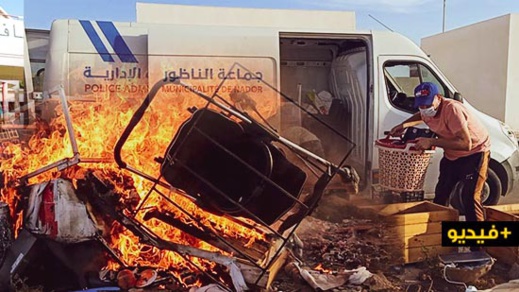  سلطات الناظور تواصل شن حملات تحرير الملك العام وتحجر عددا من العربات المجرورة 