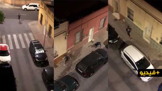شاهدوا... إلقاء القبض على جزائري عنف إسبانيا بمليلية لسرقة هاتفه النقال