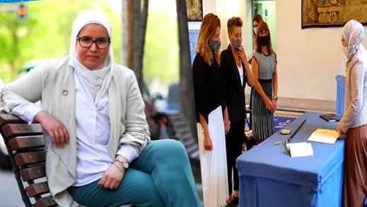 المغربية المُحجبة التي أشرفت على زواج "مثليات" بإسبانيا تخرج عن صمتها وهذا ما قالته