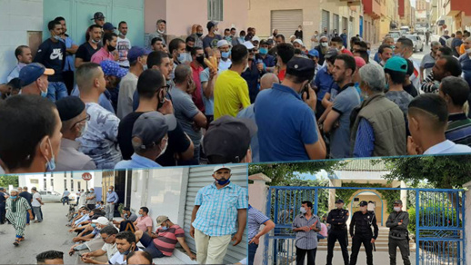 الناظور.. احتجاجات عارمة لتجار سوق أزغنغان بسبب الغموض والتلاعب في الترحيل إلى الموقع الجديد