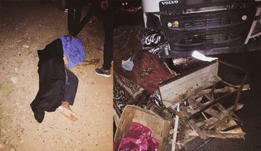 فاجعة.. شاحنة ضخمة تهشم رأس بائع للخضر على بعد مسافة قريبة من مرجان الناظور