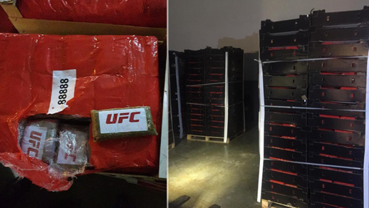 صور.. حجز حوالي 12 طنا من المخدرات على متن شاحنة لنقل البضائع صور.. حجز حوالي 12 طنا من المخدرات على متن شاحنة لنقل البضائع