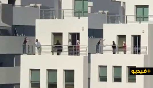 شاهدوا.. محاولة انتحار مستخدمة من شرفة الطابق الرابع للشركة التي تشتغل بها شاهدوا.. محاولة انتحار مستخدمة من شرفة الطابق الرابع للشركة التي تشتغل بها