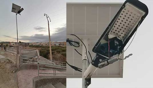 الدريوش.. تخريب مصابيح للإنارة العمومية تشتغل بالطاقة الشمسية بعد ساعات من تركيبها الدريوش.. تخريب مصابيح للإنارة العمومية تشتغل بالطاقة الشمسية بعد ساعات من تركيبها