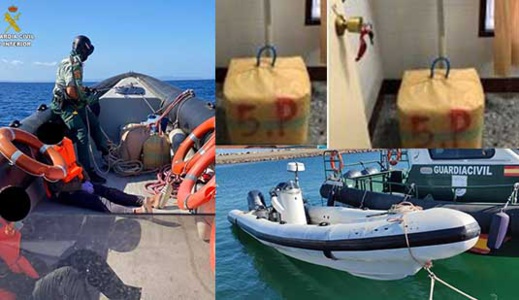 مطاردة هوليودية قرب سواحل الناظور تنتهي بتوقيف زورق محمل بـكمية مهمة من الحشيش 