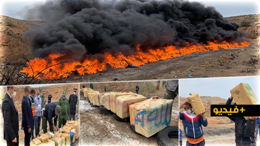 شاهدوا.. عملية إحراق مخدرات قيمتها أزيد من 11 مليارا بالناظور ضمنها 21 كلغ من الكوكايين شاهدوا.. عملية إحراق مخدرات قيمتها أزيد من 11 مليارا بالناظور ضمنها 21 كلغ من الكوكايين