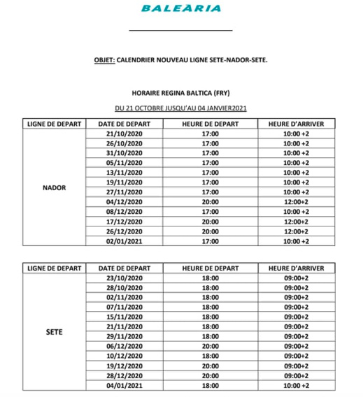 شركة بلاريا تطلق خطا بين ميناء بني أنصار وسيت الفرنسي شركة بلاريا تطلق خطا بين ميناء بني أنصار وسيت الفرنسي