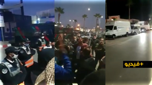 بعد مبيتهم قرب ميناء بني أنصار بسبب إلغاء رحلتهم.. مواطنون يستعملون "لكلاكسون" للاحتجاج 