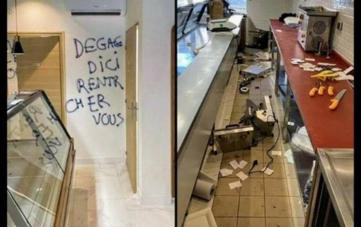 فرنسا.. متطرفون يخربون محلا لبيع اللحم ”الحلال” في مدينة نانت فرنسا.. متطرفون يخربون محلا لبيع اللحم ”الحلال” في مدينة نانت
