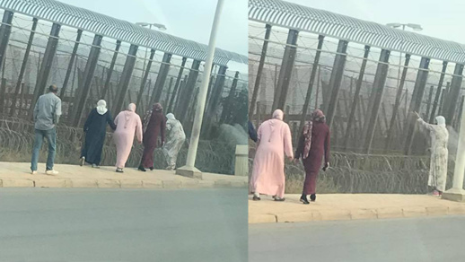  في مشهد مؤلم.. عائلات ناظورية تصل الرحم مع أقاربها بمليلية من وراء السياج
