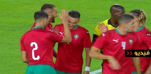 شاهدوا.. المنتخب الوطني يمطر شباك إفريقيا الوسطى برباعية وزياش وحكيمي يتألقان