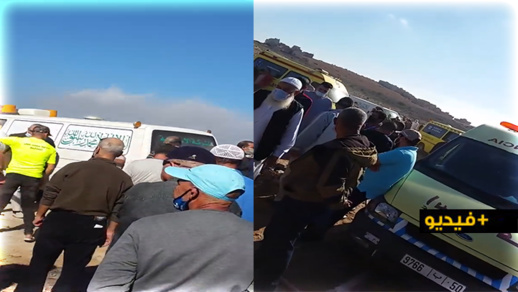 شاهدوا.. دفن 9 جثث في لحظة واحدة بمقبرة سيدي سالم بالناظور شاهدوا.. دفن 9 جثث في لحظة واحدة بمقبرة سيدي سالم بالناظور