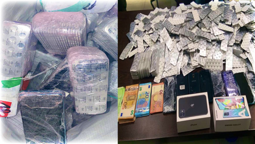 احباط عملية تهريب حوالي 20 ألف قرص طبي مخدر احباط عملية تهريب حوالي 20 ألف قرص طبي مخدر