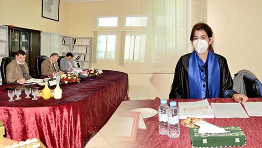 الطالبة سارة البوشيشاوي تنال دبلوم الماستر في القانون مع التوصية بطبع ونشر الرسالة الطالبة سارة البوشيشاوي تنال دبلوم الماستر في القانون مع التوصية بطبع ونشر الرسالة