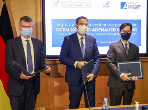 يهمّ مقاولي المهجر.. الاتحاد العام لمقاولات المغرب يعقد اتفاقية مع "كونراد أديناور ستيفتونغ" الألمانية يهمّ مقاولي المهجر.. الاتحاد العام لمقاولات المغرب يعقد اتفاقية مع "كونراد أديناور ستيفتونغ" الألمانية