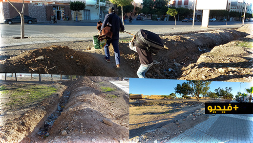 غريب.. حفر خندق بسوق "الجوطية" بسلوان لمنع المواطنين من العبور يثير الاستياء غريب.. حفر خندق بسوق "الجوطية" بسلوان لمنع المواطنين من العبور يثير الاستياء