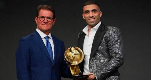الدولي المغربي حمد الله يتفوق على محمد صلاح ويحرز جائزة أفضل لاعب عربي