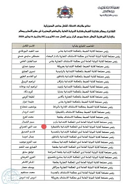 بينها الناظور.. تعيينات جديدة لمسؤولين بالنيابة العامة بالمحاكم