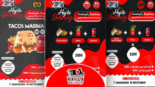 شركة "حجلة ديلفري" المتخصصة في توصيل الطلبيات بالناظور تطلق عروضا مغرية بمناسبة رأس السنة شركة "حجلة ديلفري" المتخصصة في توصيل الطلبيات بالناظور تطلق عروضا مغرية بمناسبة رأس السنة