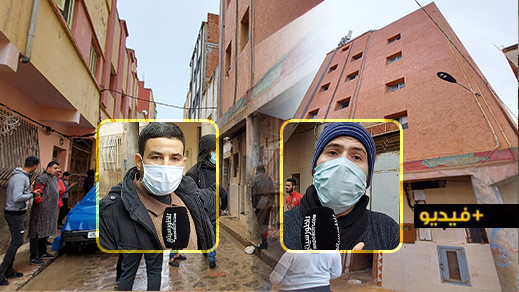 سكان بحي لعراصي يحتجون ضد عمارة مشبوهة سكان بحي لعراصي يحتجون ضد عمارة مشبوهة