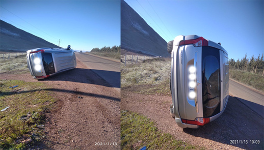 انقلاب سيارة تابعة للقناة الثانية “دوزيم” وإصابة 3 صحافيين انقلاب سيارة تابعة للقناة الثانية “دوزيم” وإصابة 3 صحافيين