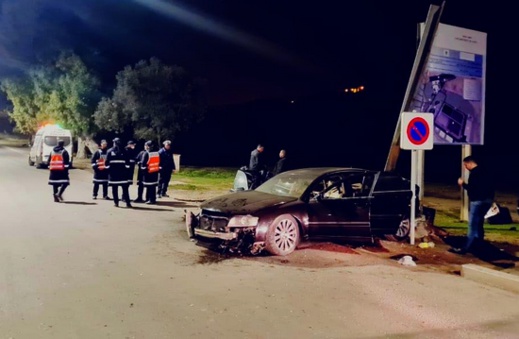 كانوا في حالة سكر طافح.. إصابة 4 أشخاص في حادثة سير مروعة بمدخل مدينة بني انصار
