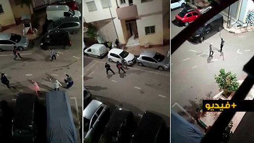 شاهدوا.. شرطي يطلق النار لحماية زملاء له تعرّضوا لاعتداء جسدي من جانحين "هائجَين" 