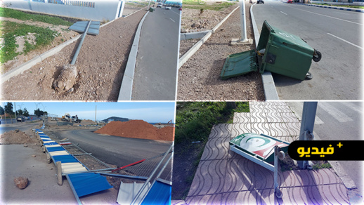 أضرار "مادية" وارتباك في الحركة بالناظور جراء هبوب رياح قوية أضرار "مادية" وارتباك في الحركة بالناظور جراء هبوب رياح قوية