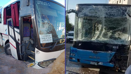 بالصور.. حادثة سير بين حافلتين لنقل الطلبة أمام كلية سلوان ونقل عدد من المصابين للمستشفى بالصور.. حادثة سير بين حافلتين لنقل الطلبة أمام كلية سلوان ونقل عدد من المصابين للمستشفى