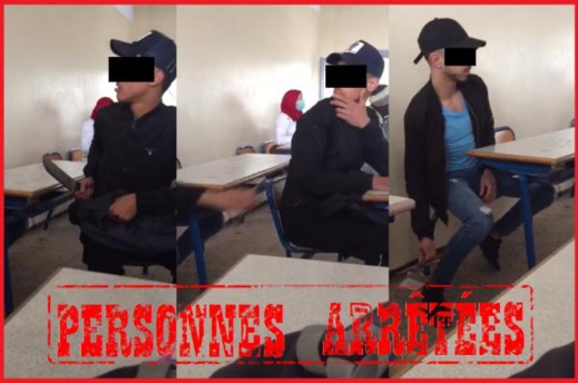 القبض على أبطال فيديو التهديد بالأسلحة البيضاء في مؤسسة تعليمية