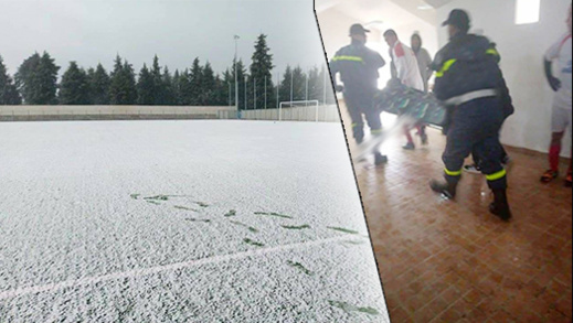 إغماء لاعبين في فريق شباب وكسان أثناء مقابلتهم بكتامة إغماء لاعبين في فريق شباب وكسان أثناء مقابلتهم بكتامة