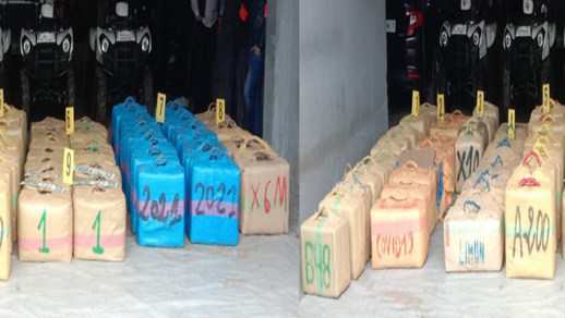 حجز كمية هامة من المخدرات على متن شاحنة مزورة حجز كمية هامة من المخدرات على متن شاحنة مزورة