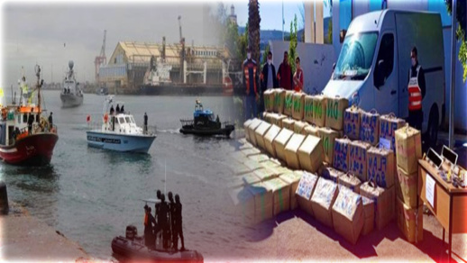 في عملية وصفت بالكبرى.. اجهاض عملية للتهريب الدولي للمخدرات وحجز أزيد من 7 طن من الحشيش في عملية وصفت بالكبرى.. اجهاض عملية للتهريب الدولي للمخدرات وحجز أزيد من 7 طن من الحشيش