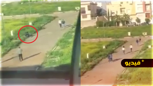 شاهدوا.. أربعة أشخاص يعتدون على شابين بالأسلحة البيضاء ويسلبونهم ممتلكاتهما