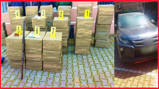 شاهدوا.. حجز كميات كبيرة من المخدرات خلال اقتحام مصنع لصناعة الحاويات