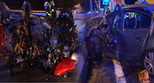 شاهدوا.. مصرع مهاجر مغربي في حادثة سير مأساوية قرب العاصمة الإسبانية مديريد