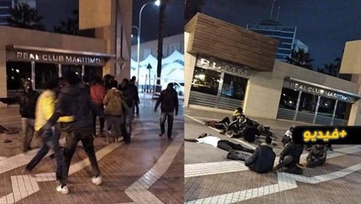 الشرطة الاسبانية تستعمل الرصاص لمنع زحف المهاجرين السريين إلى مليلية  الشرطة الاسبانية تستعمل الرصاص لمنع زحف المهاجرين السريين إلى مليلية