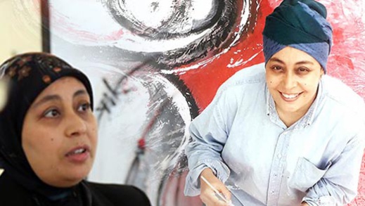 الناظورية سهام حلي.. تيمة "ثقل الحدود" فكرة مستوحاة مِن معبر بني انصار 