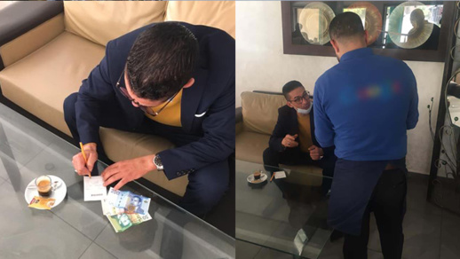 الناشط الأمازيغي المثير للجدل رشيد زناي ينخرط في حملة التضامن مع عمال المقاهي 