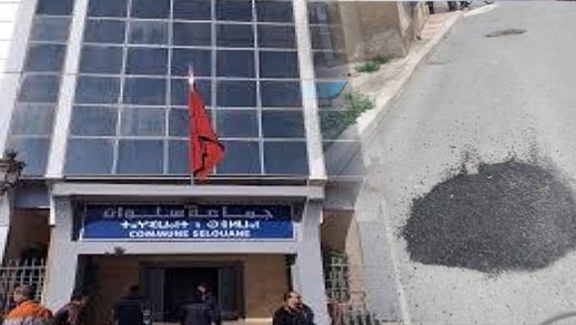 جماعة سلوان تتسلح بالترقيع لإخفاء عيوب وحفر الشوارع الرئيسية