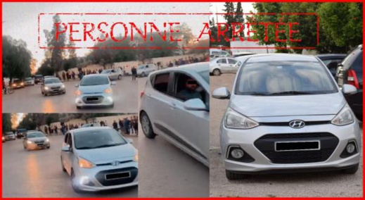 مناورات خطيرة تنتهي باعتقال سائق سيارة